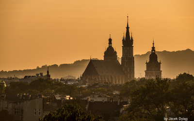 Krakow view at St Mary church