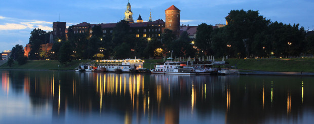 Wawel seen from Vistula river